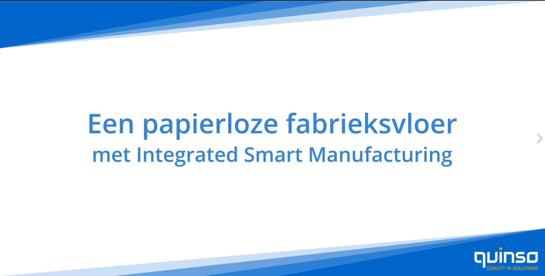 Demo: Een papierloze fabrieksvloer met Integrated Smart Manufacturing