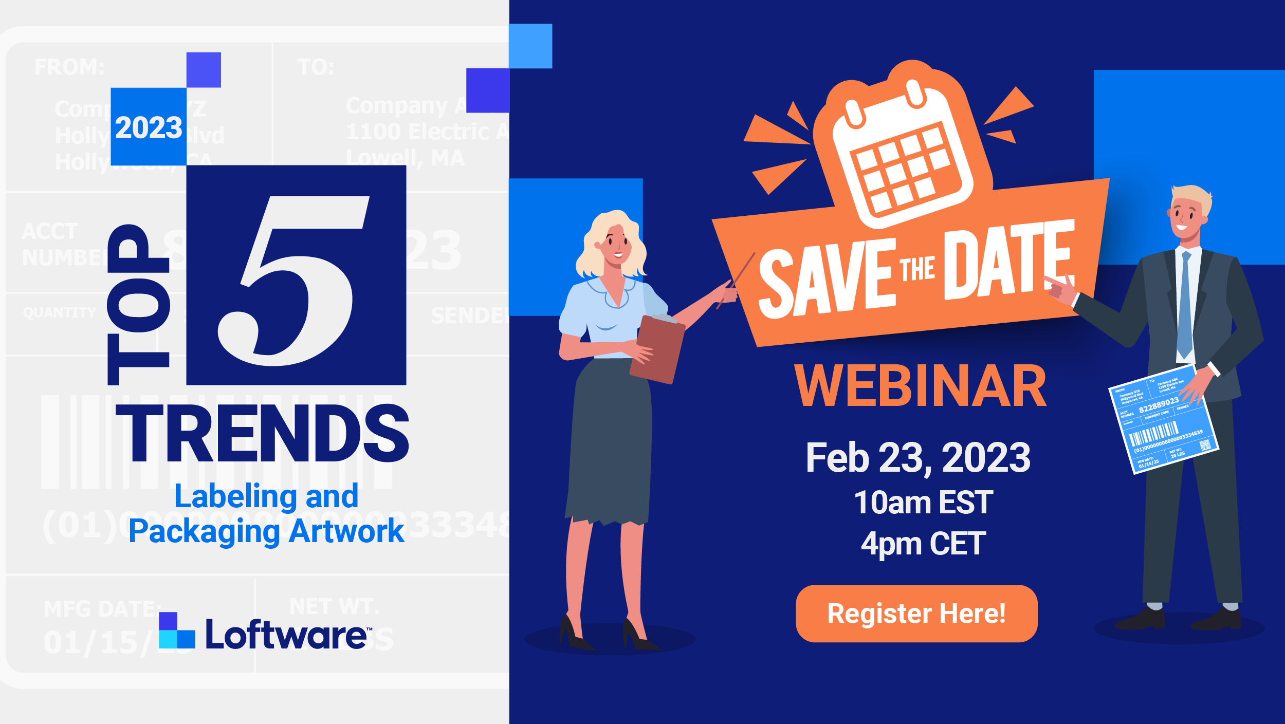 Webinar: Top 5 Trends in Labeling and Packaging Artwork on Thursday, Feb. 23, 2023