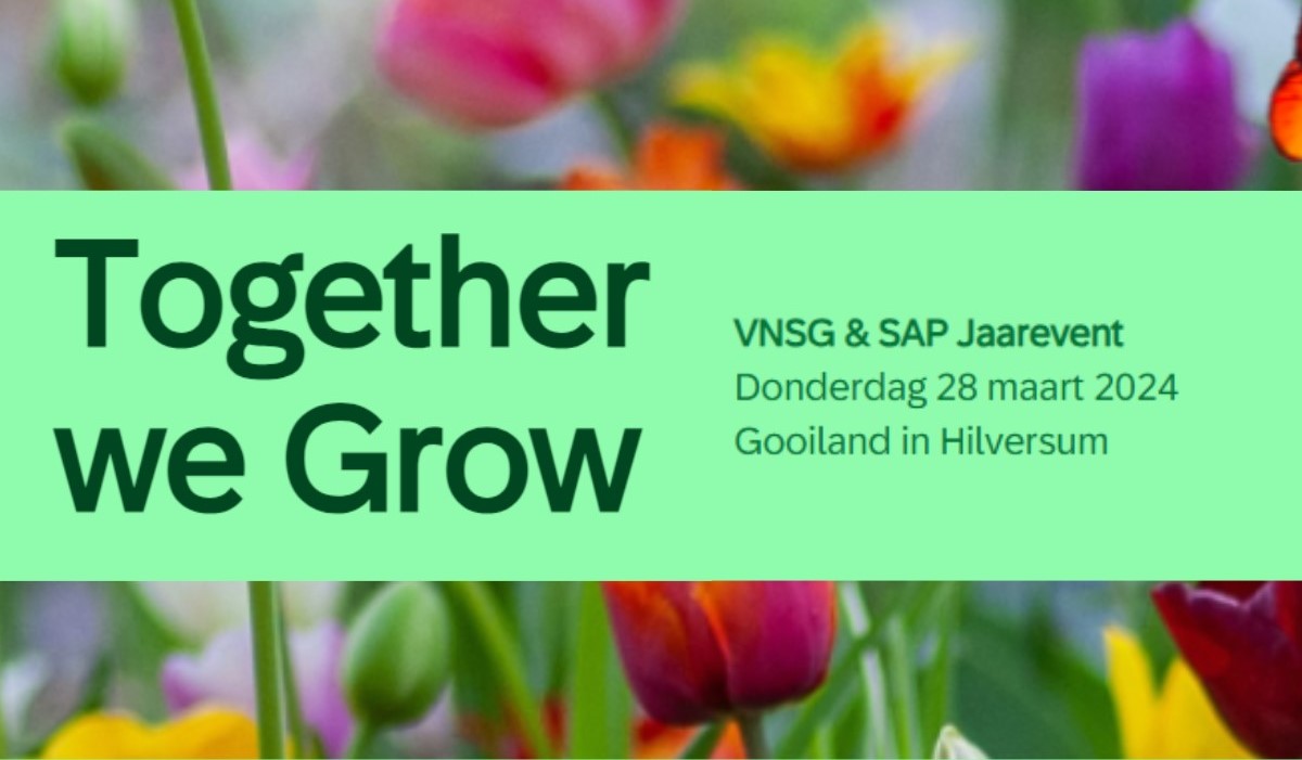 ‘Together we Grow’ VNSG & SAP jaarevent